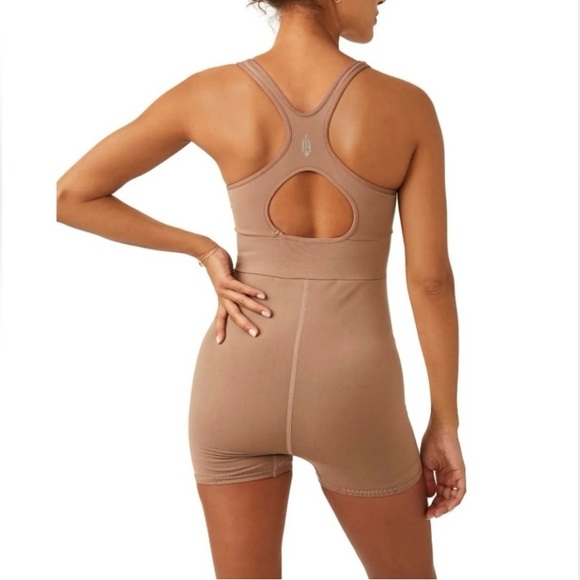 Free People Movement Every Single Time Runsie. NWT Tan/Light Brown - Picture 2 of 8